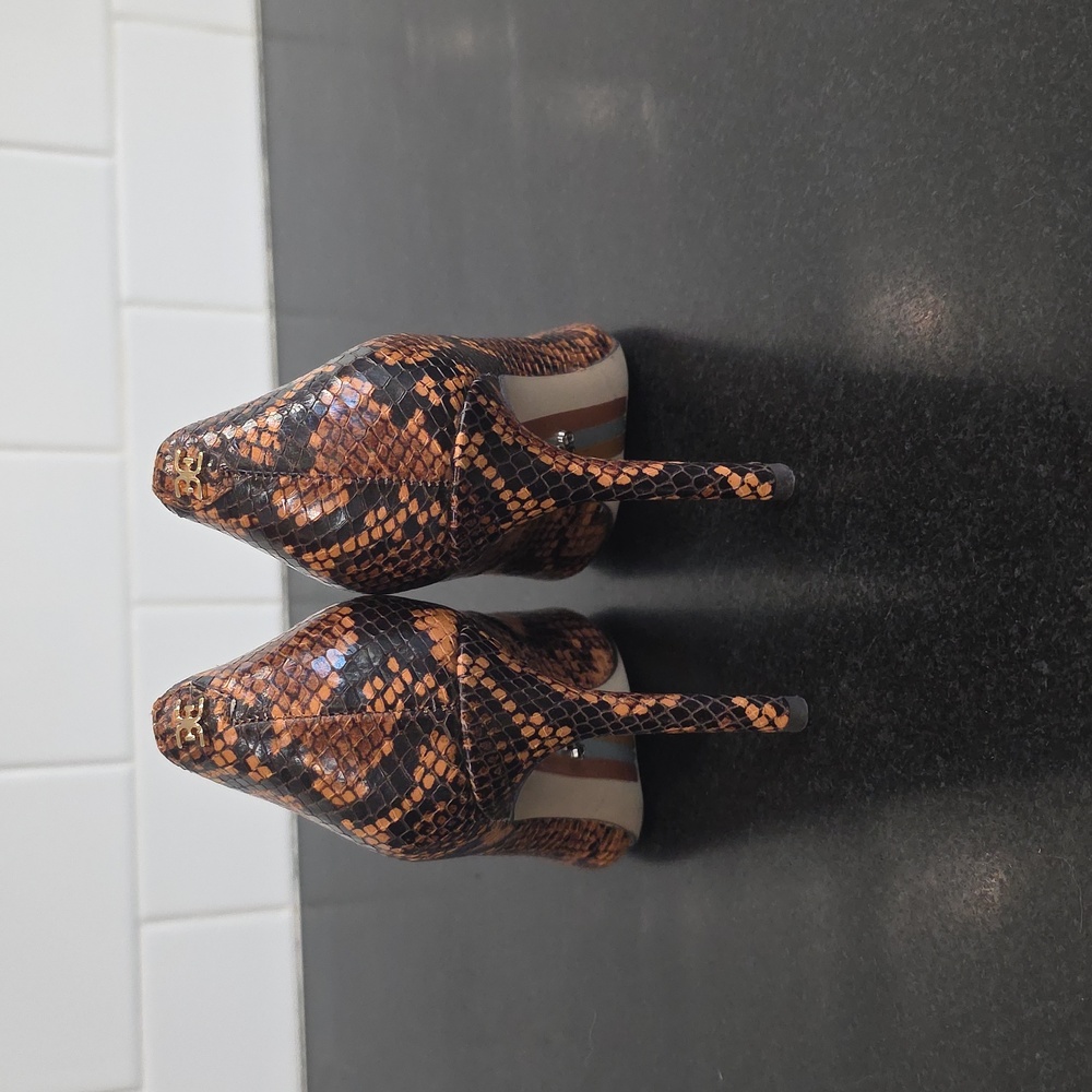 Sam Edelman Brown Snakeskin Patterned Women's Hee… - image 6